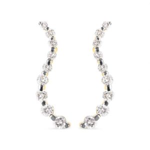 14kt Yellow Gold, Graduated Diamond Journey Earrings